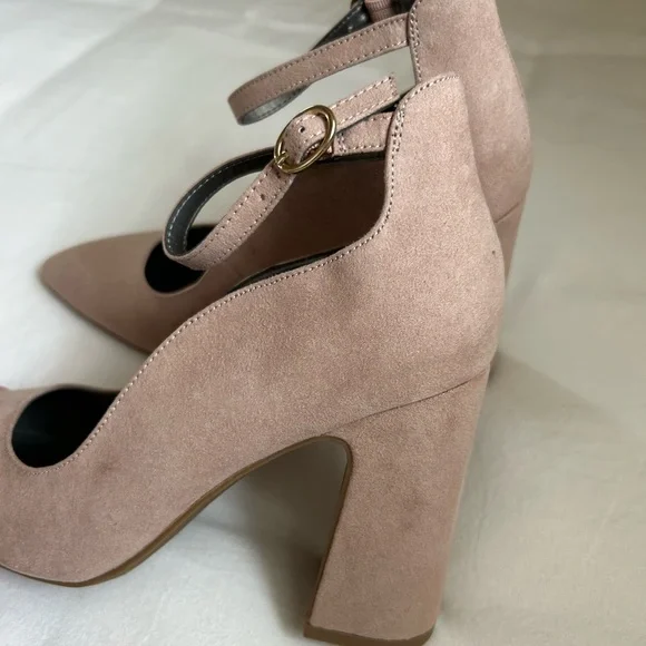 Nude Block Heels - Picture 6 of 8
